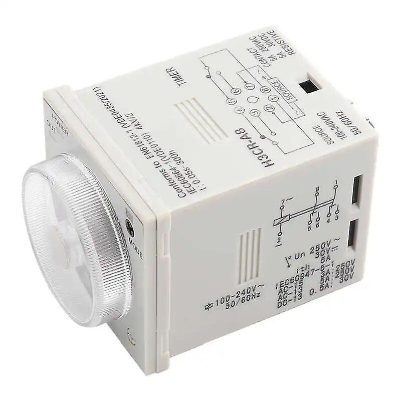 H3CRA8 Delay Timer Relay 1.2S300H Control Knob Timer Relay 8Pin AC100240V Delay Relay~9022