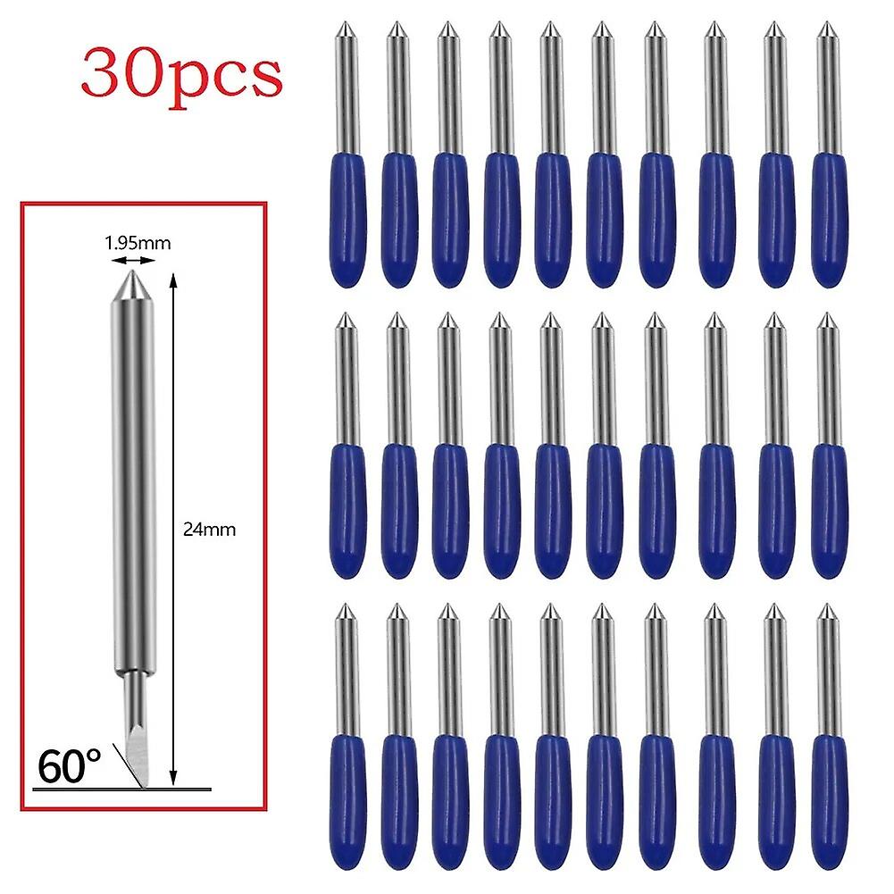 30pcs 30/45/60 Degree Replacement Blades for Roland Cricut Plotter Blade Knife Blades for Power Tools Cutting Plotter~11092