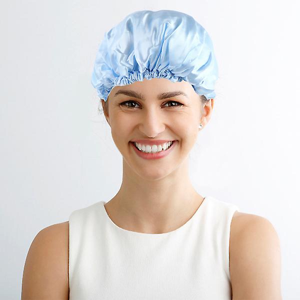 Adjustable Double Layer Bath Cap for Women Color1