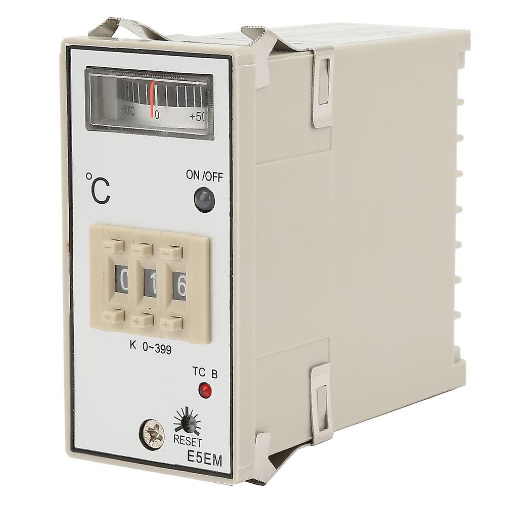 Relay contact output point K-type temperature controller supports AC 220/380V, temperature range 0 - 399℃