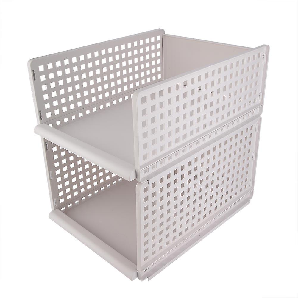 Dual Layers Detachable Clothes Storage Rack Organizer Holder