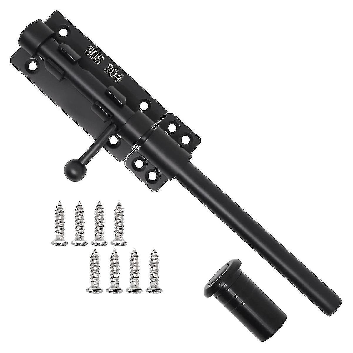 Heavy Duty Slide Bolt Gate Latch With A Padlock, Horizontal Bolt La...