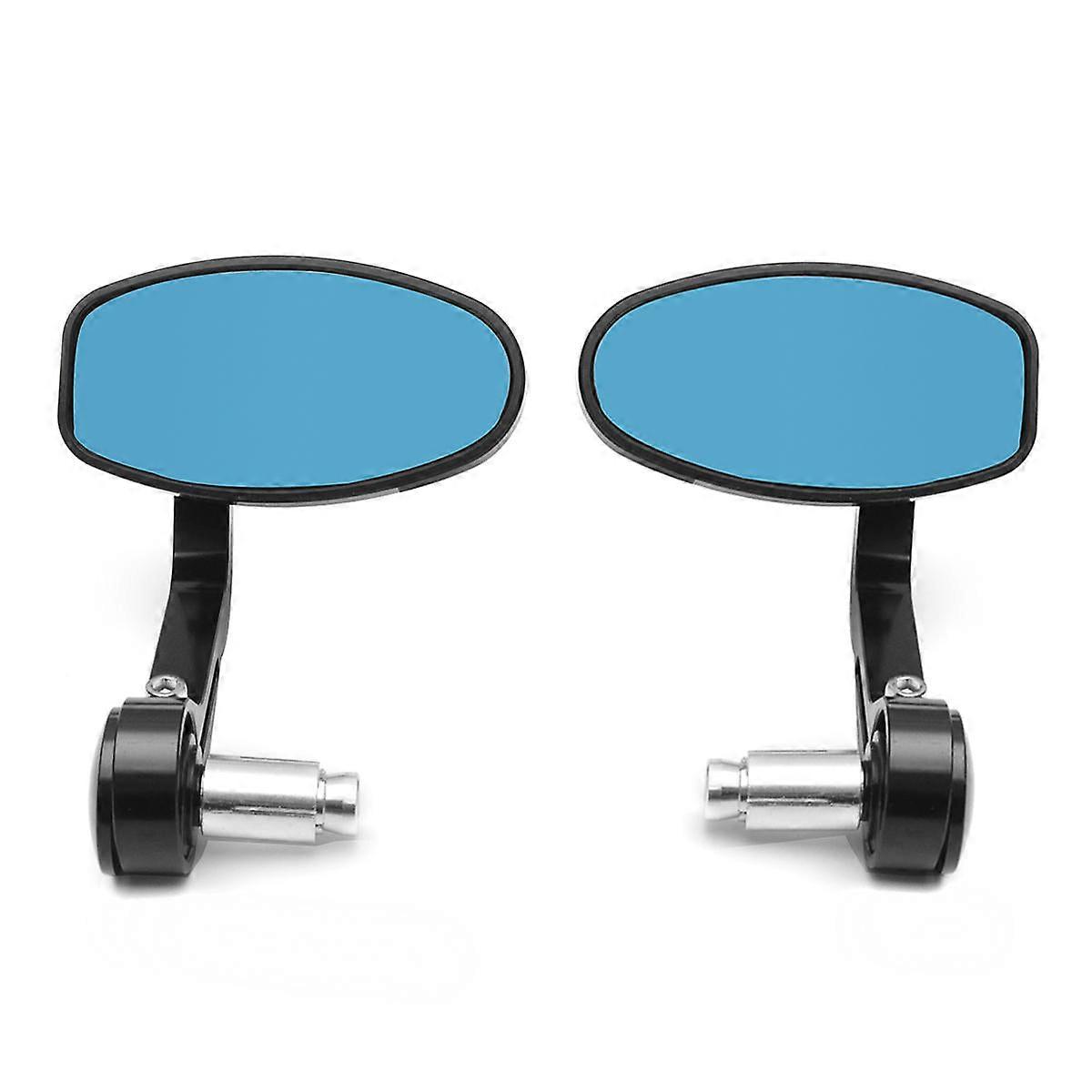 Motorcycle Bar End Rearview Side Mirrors For 7/8inch 22mm Handlebar Moped Dirt Bike
