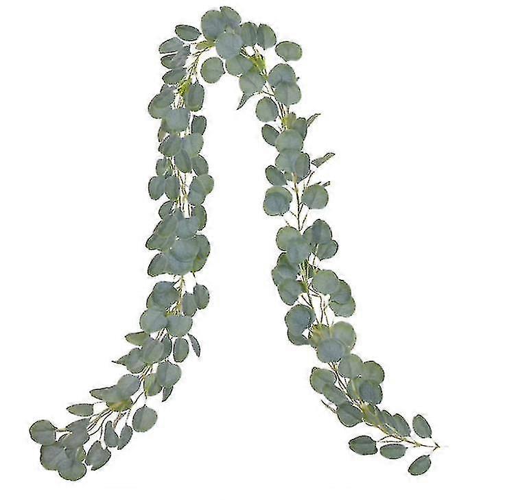 2 Pcs 2m Artificial Eucalyptus Garland Vines For Wedding Backdrop Arch Wall Decor
