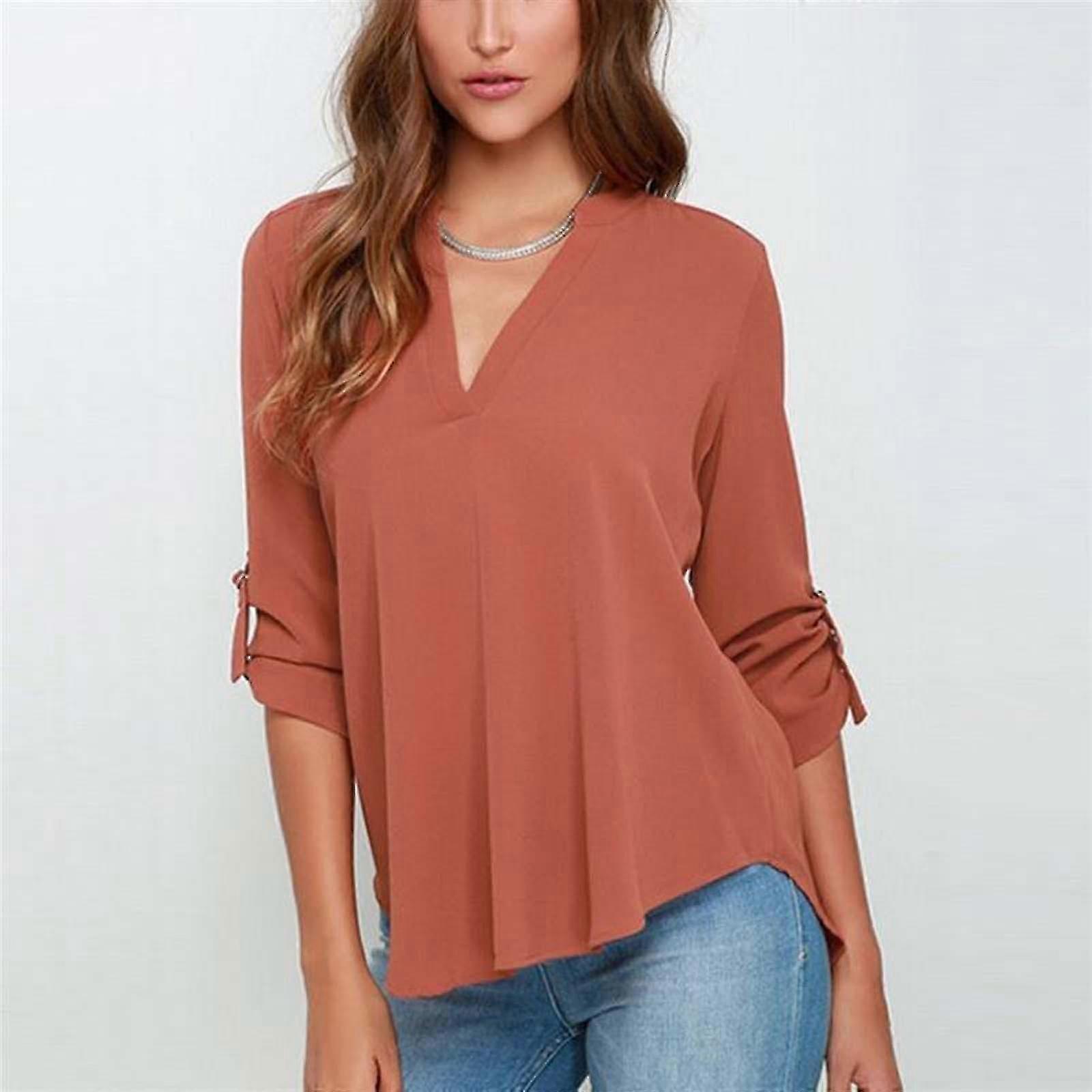 GYFDYM donne Chiffon Camicia Top Camicetta