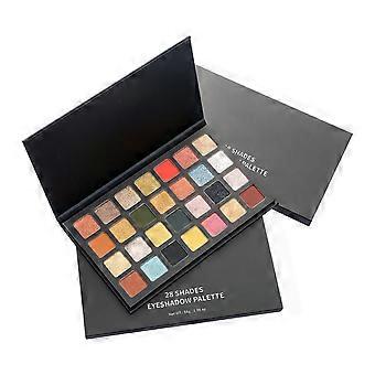 Panel de sombras de ojos en tono tierra de 28 colores Panel de sombras de ojos a prueba de agua Sombra de ojos nacarada mate