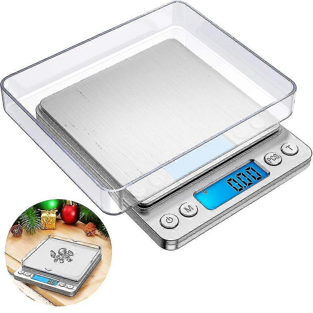 Digital Kitchen Scale with LCD/Tare Function, 500g/0.01g Small Jewelry Scale, Food Scale Digital Weight in Grams and Ounces
