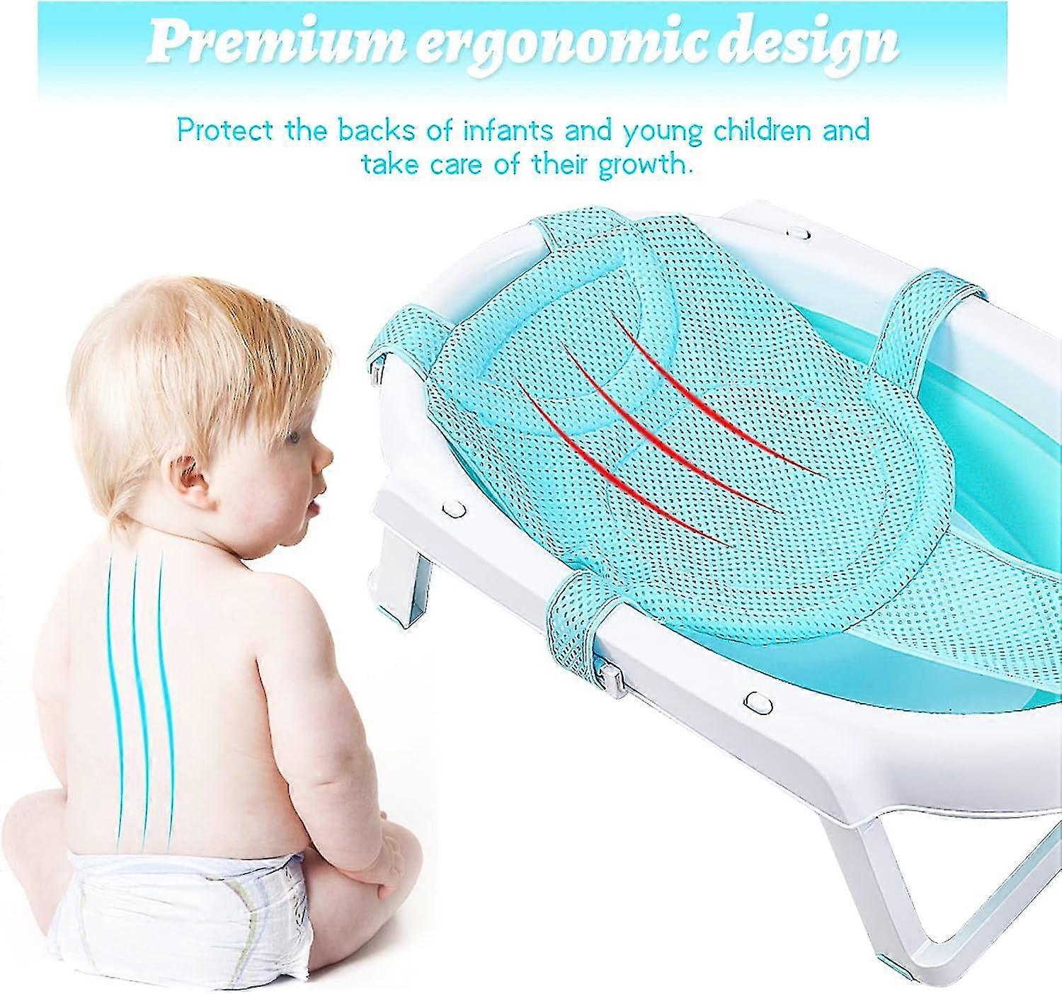 Newborn Bath Seat, Net Bathtub Sling Shower, Adjustable Bathing Net Non-slip Hammock For Newborn