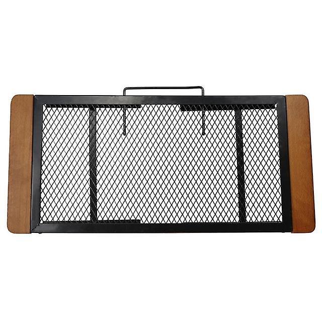 Outdoor Folding Table Iron Net Table Anti-scalding Design For Camping Beach Backyards Bbq Party Bbq Equipment