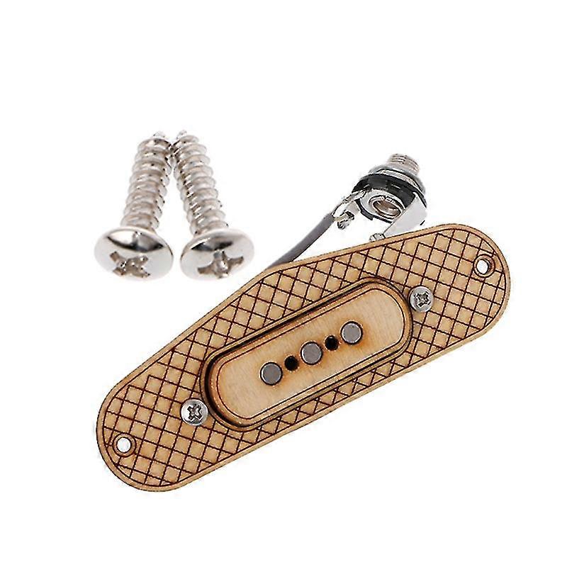 3 Poles Maple Pickup+surround Frame+jack Socket Wire For 3-string Cigar Box New