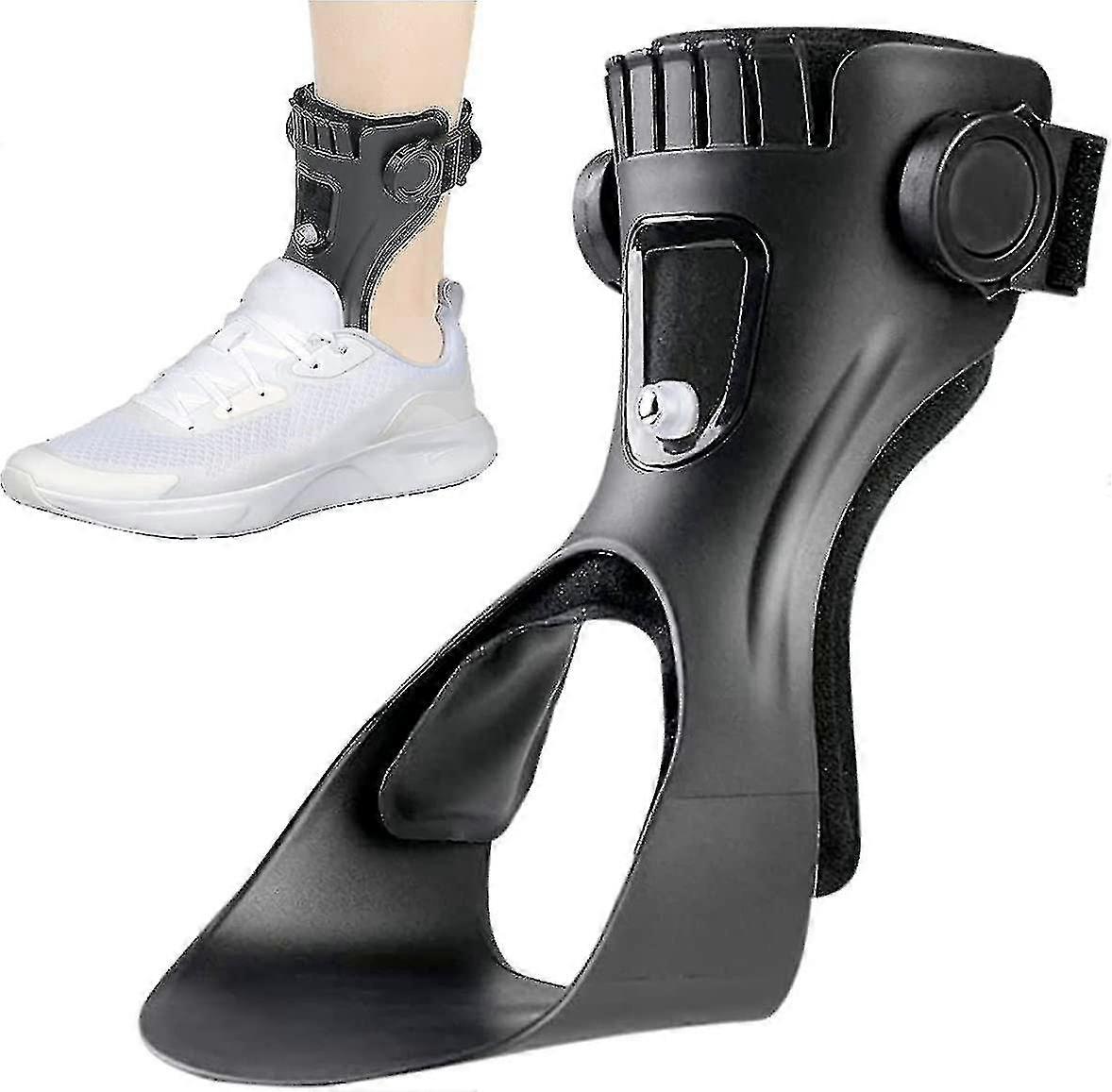 2024 1 Pack Drop Fußstütze - 2022 Verbesserte Foot Up Orthese mit aufblasbarem Airbag