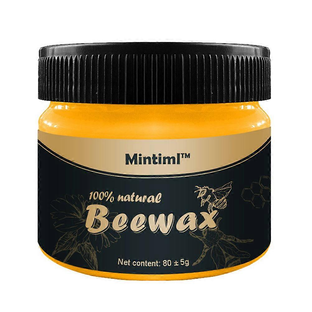 1PC Wood Seasoning Beewax Wooden Furniture Care Polishing Beewax Waterproof Floor Beeswax Natural Wood Maintenance Beeswax for Home Use Orange