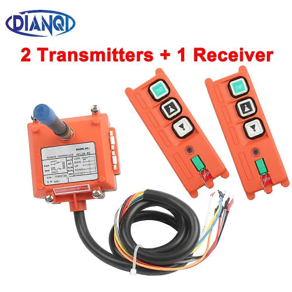 DC12V Wireless Industrial Remote Controller Electric Hoist Remote Control Winding Engine Sandblast Switches F21-2S Radio Switch