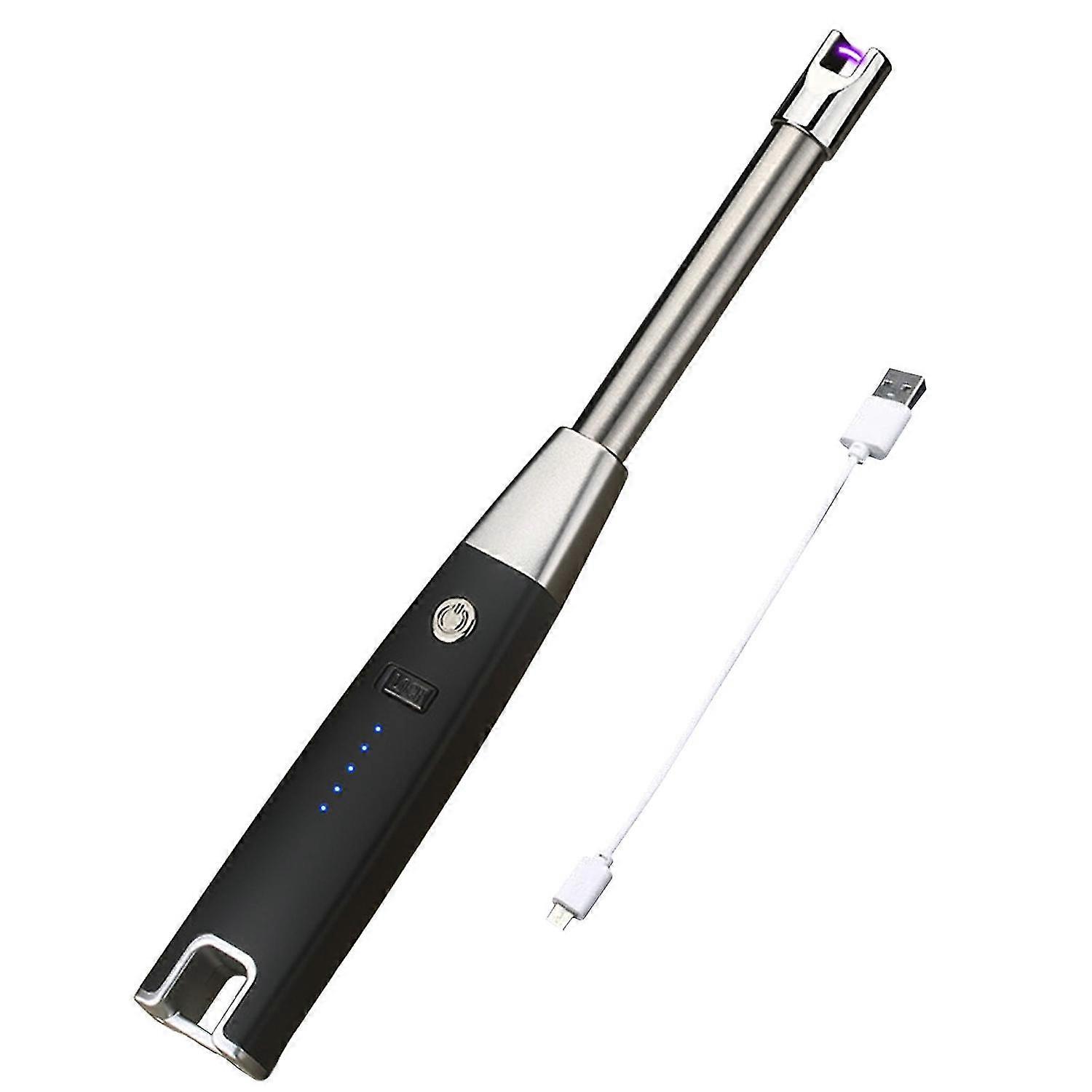 1 Set Electronic Igniter Windproof USB Rechargeable Power Display Safety Protection Igniting