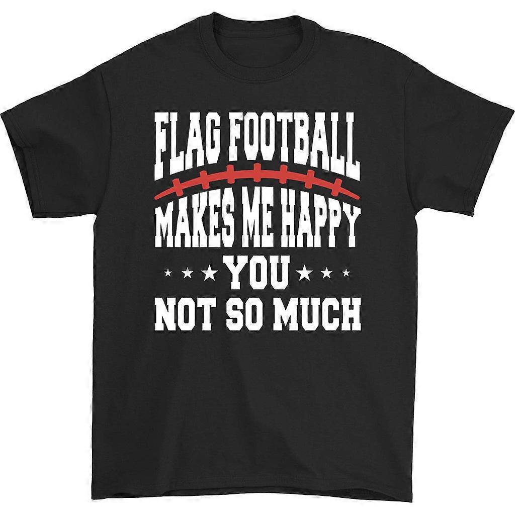Flaggfotboll gör mig glad T-shirt