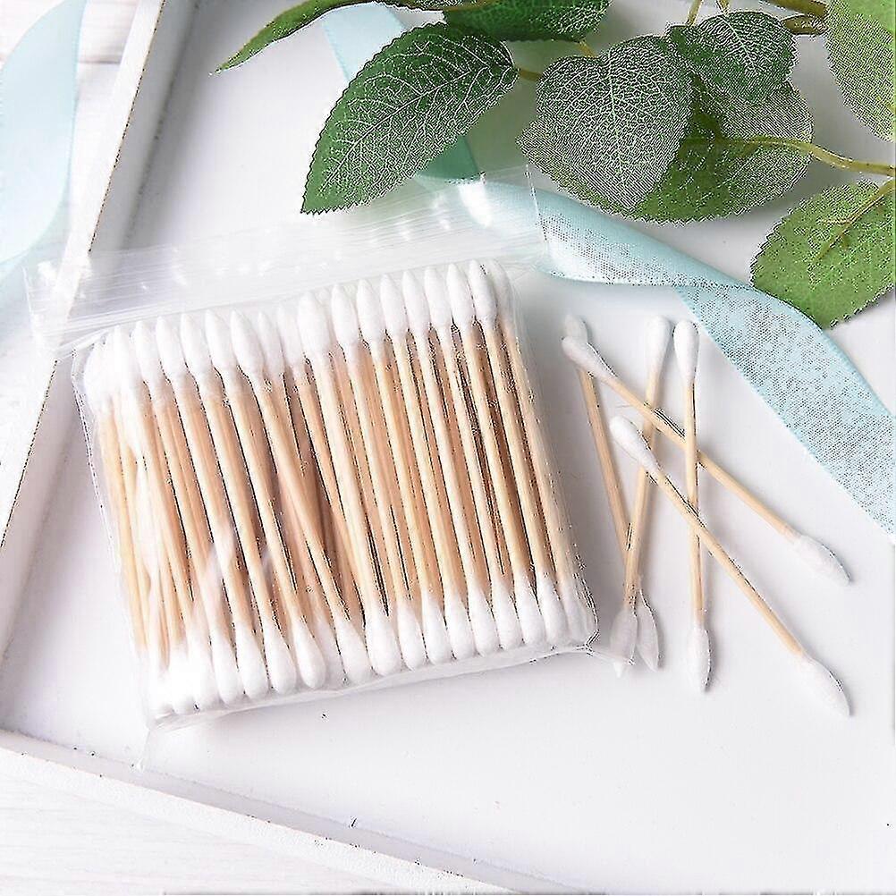 double head cosmetic cotton swab stick