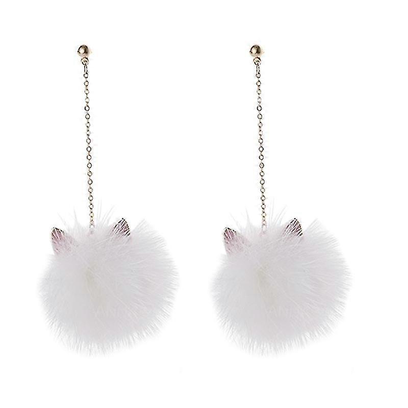 1pair Cat Ear Earrings