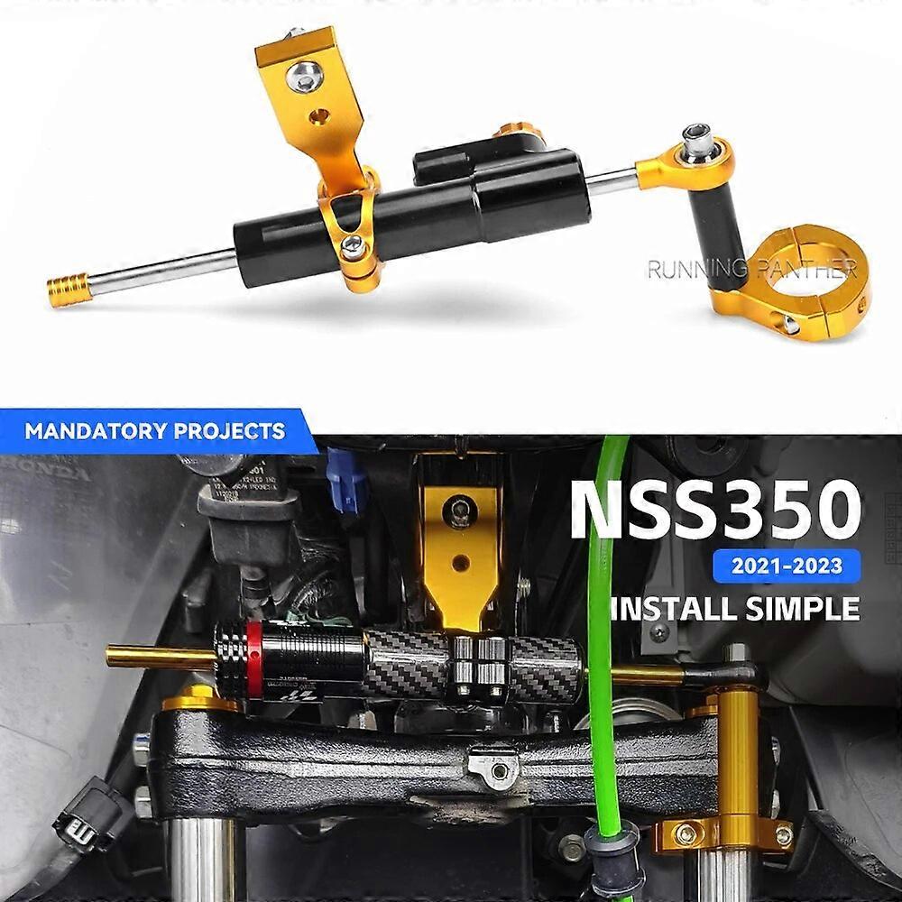 For Honda NSS350 NSS 350 2021-2023 Motorcycle Directional Shock Absorber Stabilizer Steering Damper Bracket Mounting Support Set