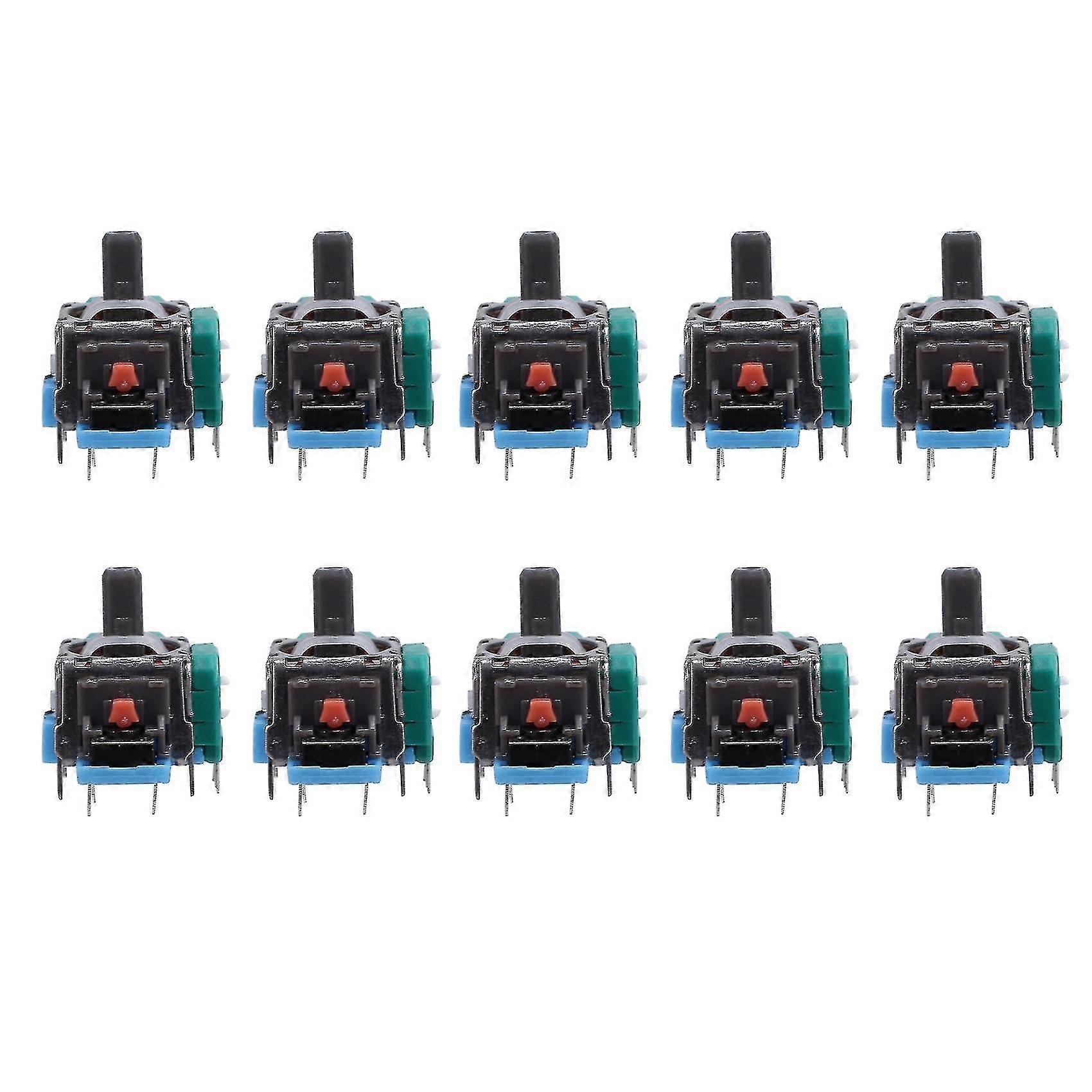 2023-10pcs 3d Analog Joystick Sensor Module Potentiometer Thumb Stick For Pro Slim Controller Repair Par