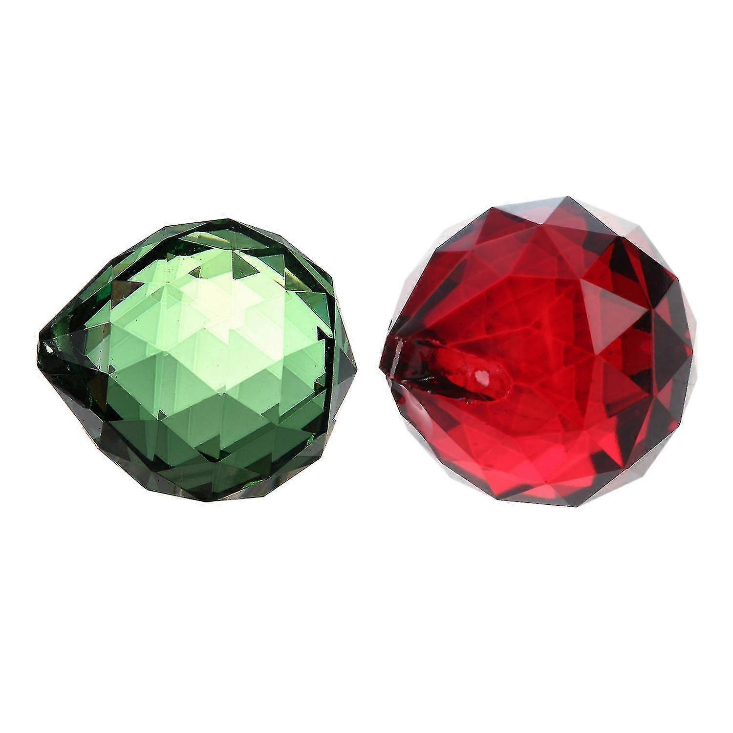 30mm Red Crystal Ball Prisms