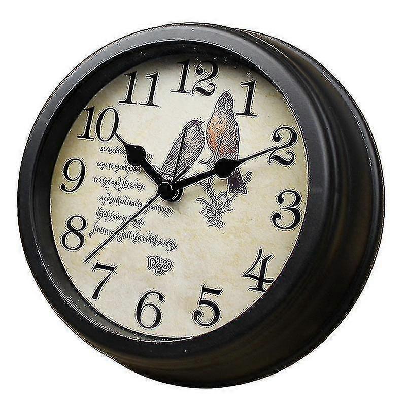6 Inch Desk Alarm Clock Wall Clock Retro Desktop Home Table Clock-