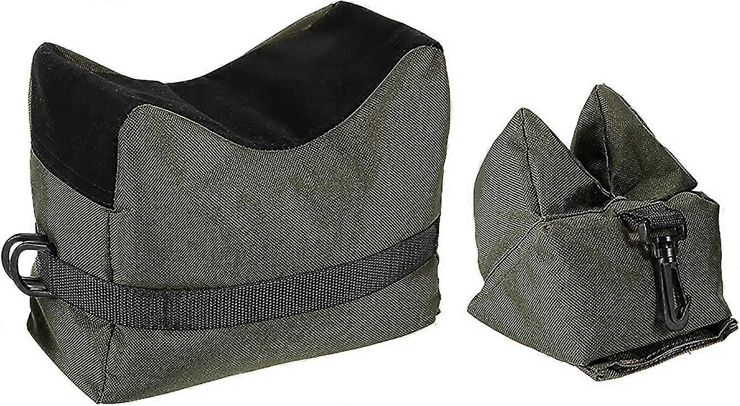 Th Shooting Rest Taschen für Gewehre für Gun Rest Jagd im Freien, Front & Rear Support Stand Tasche Stand Halter für Gun Rifle Shooting Ungefüllt (grün)