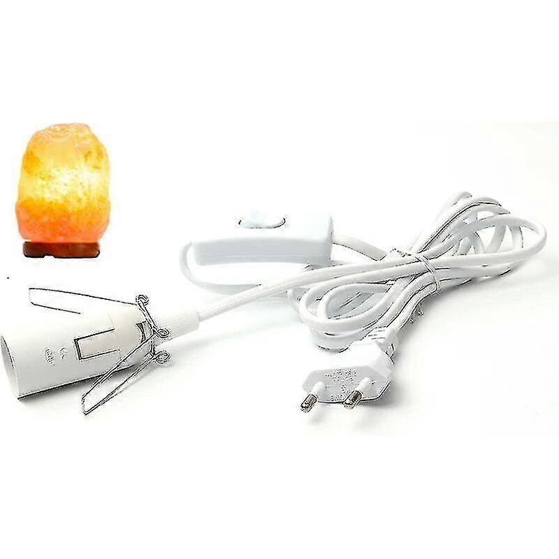 Cable For Salt Lamp With Switch - E14-1.8 M - Socket For Salt Lamp, White