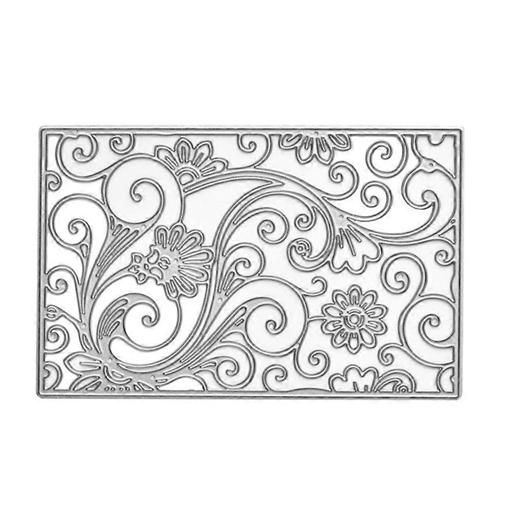 Flower Background Design DIY Scrapbook Mold Emboss Cutting Die Card Craft Tool