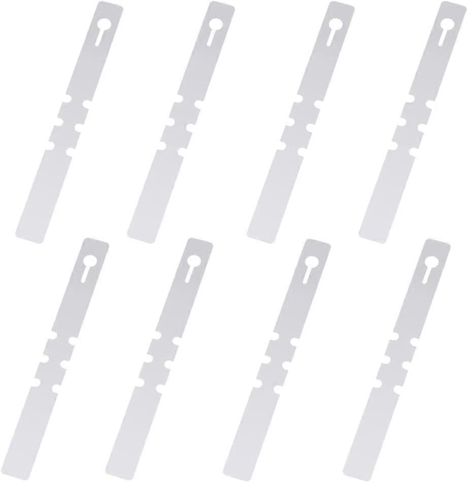 100pcs Plastic Plant Tags, Plastic Tree Tags(White,2x20cm)