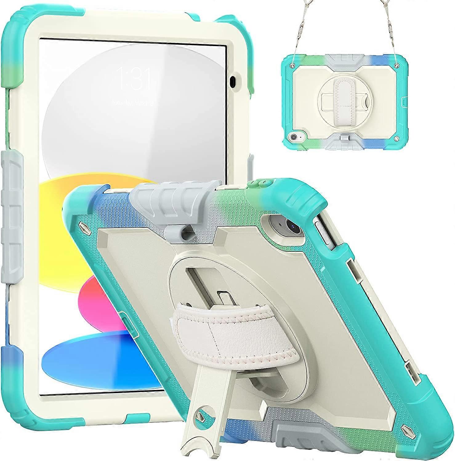 iPad 10th Generation 10.9" (2022) Case, Shockproof Full Body Case with Screen Protector,Light blue