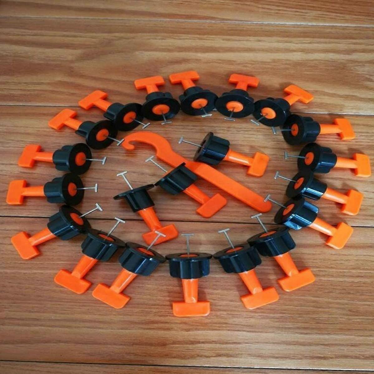 50pcs Wall Tile Leveling System Plastic Clamp Adjustable Locator