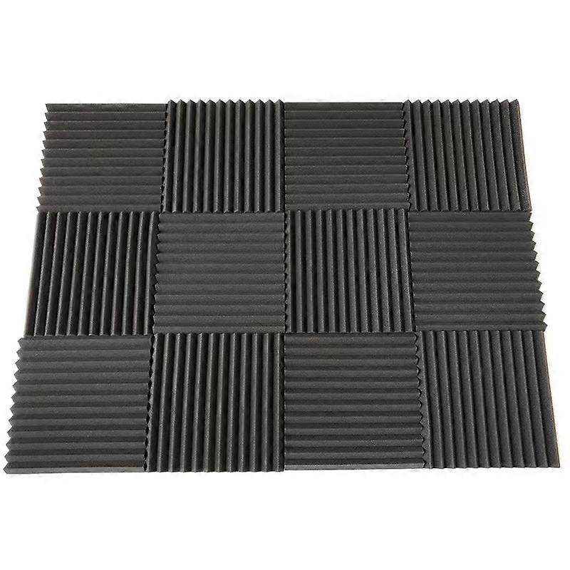 12件300x300x25mm声学泡沫隔音板,用于KTV酒吧隔音工作室楔子