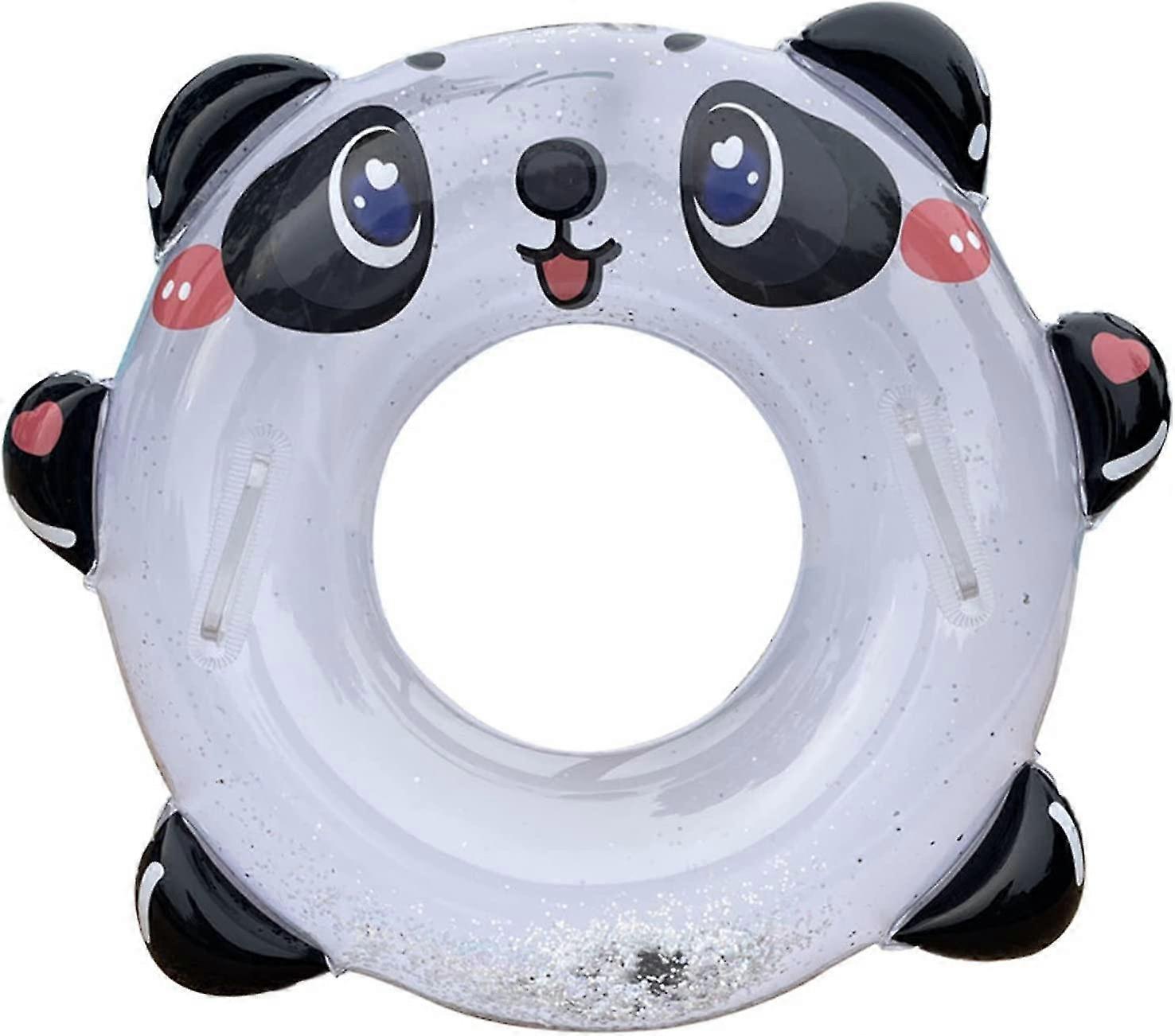 Inflatable Buoy,panda Swim Ring,inflatable Pool Float,for Pool Parties,easy To Inflate Pool Float Carry,for Teens,adults.