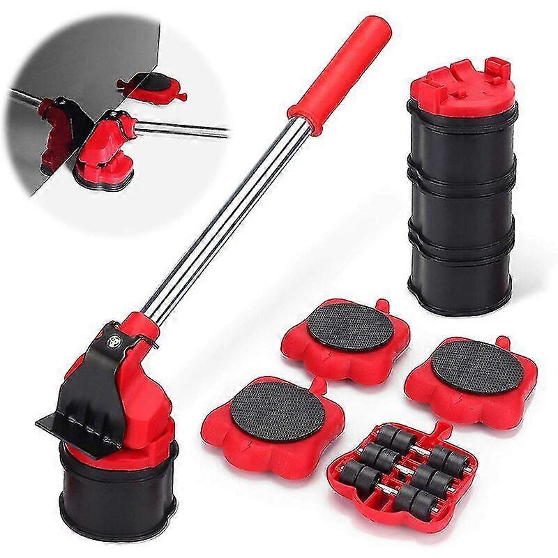 Heavy Furniture Lifter, Furniture Moves Large And Small Tool Kit Effortlessly, Furniture Lifter With 4 Lifting Pads And Castors For Furniture Moving