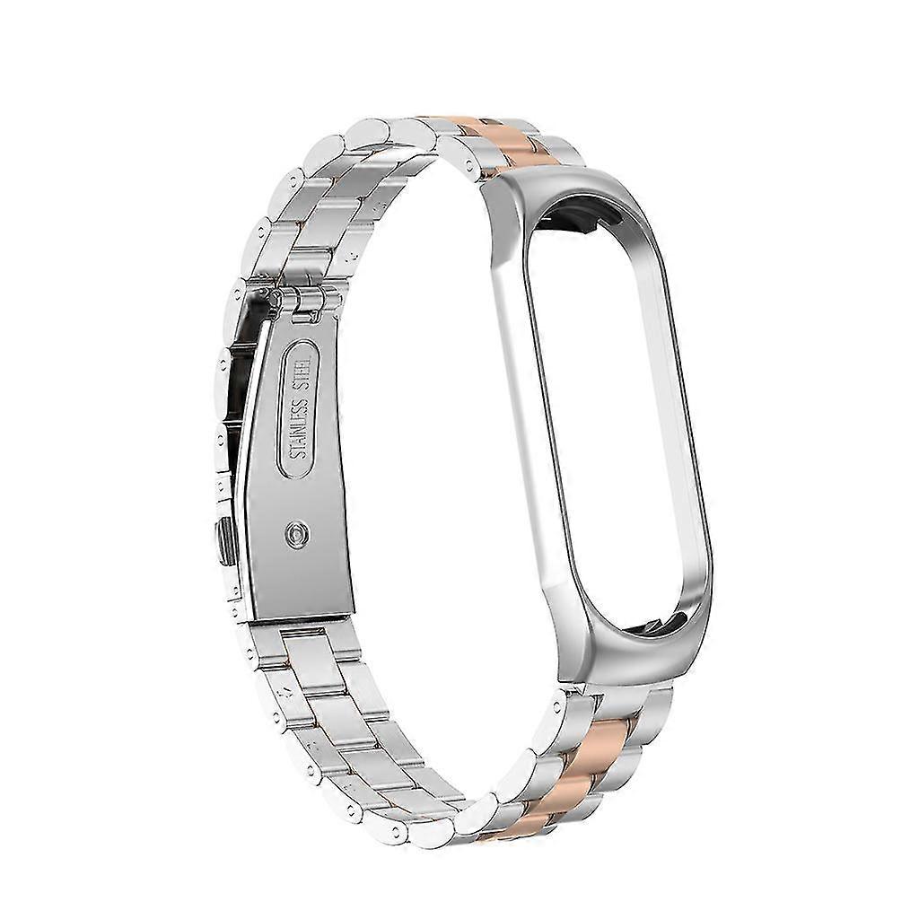 Strap Band Strap Wristbands For Mi Band 4 Metal Bracelet Screwless Stainless