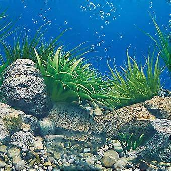 Fond D'aquarium électrostatique Noir - PVC 0,2 Mm, Dimensions 30x200 Cm Ou 40x200 Cm, Sans Colle