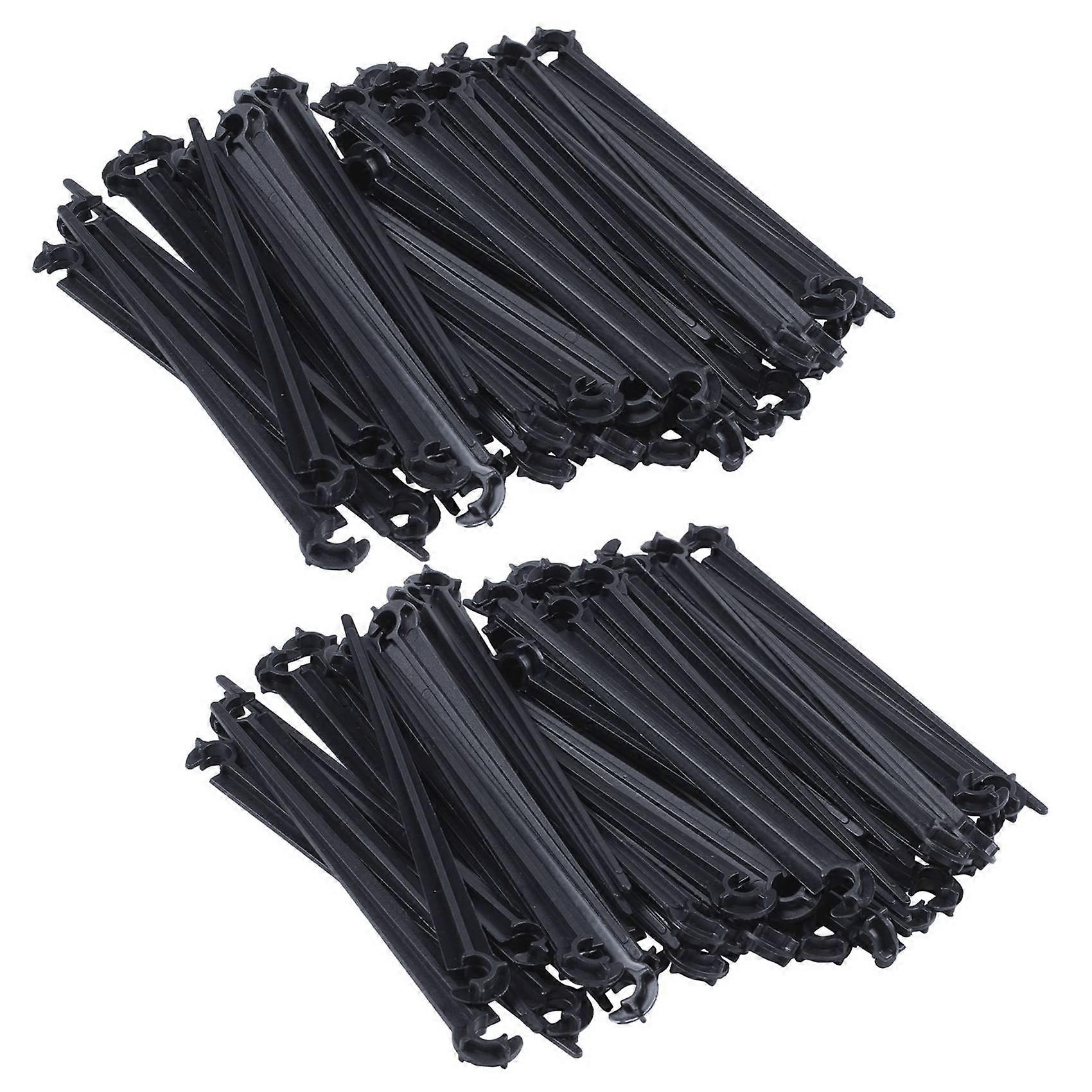 100Pcs C-Shaped Garden 4 / 7mm Drip Irrigation Pipe Bracket Bracket Fixed Rod Drip Irrigation Irrig