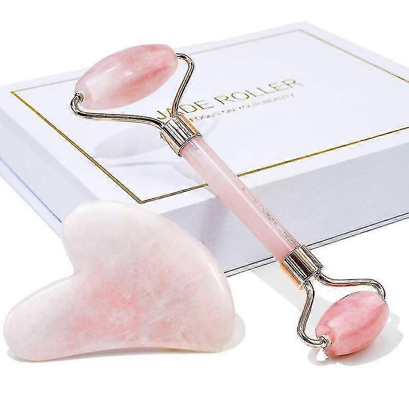 EVAGO 2pcs Face Massage Roller Guasha Board Gua Sha Scraper