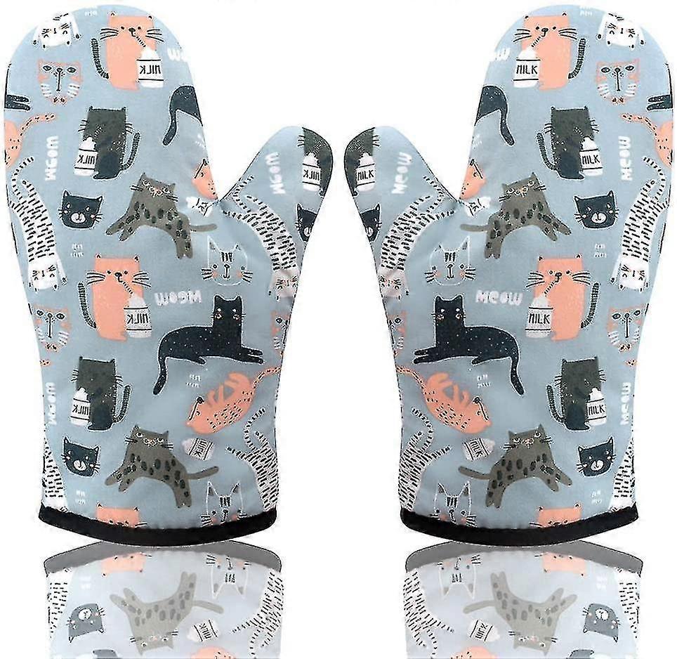 Oven Mitts, Pot Holders Mitt Baking Gloves Kitchen Gloves 2 Pack