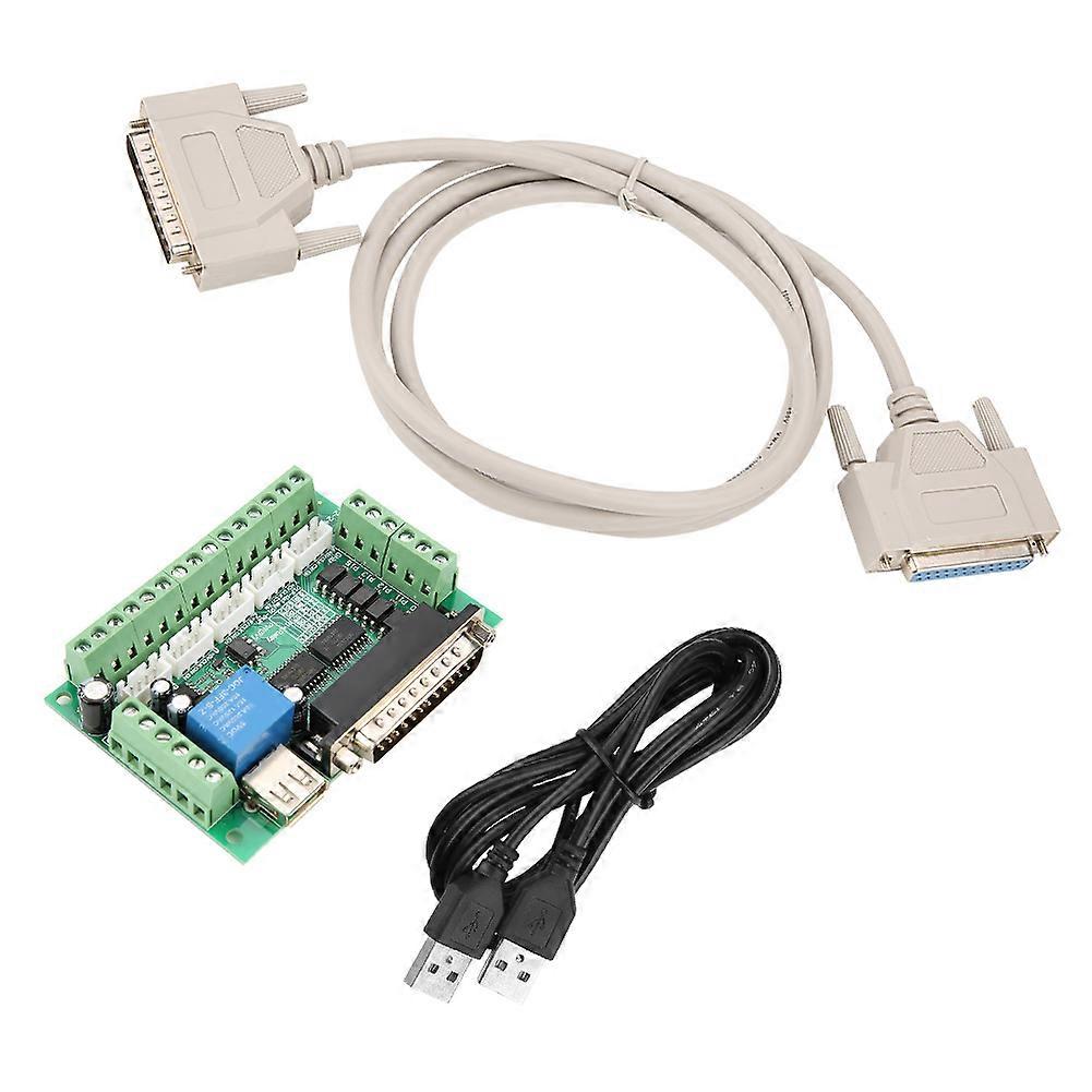MACH3 5 Axis USB Interface Breakout Board for CNC Stepper Motor