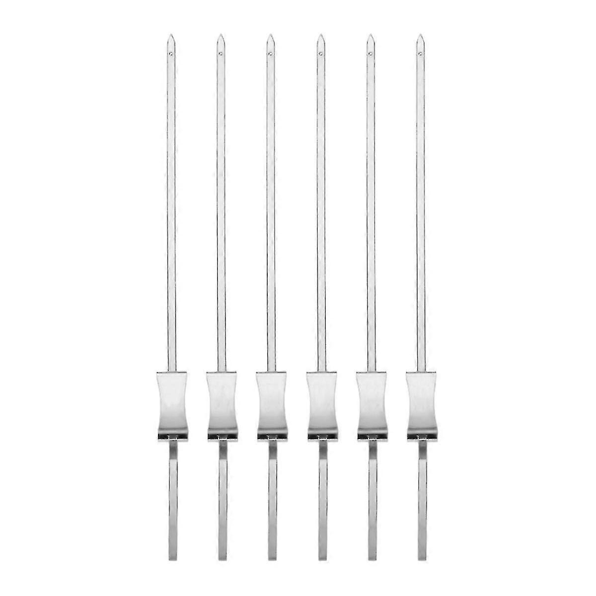 Grill Skewers With Handle,stainless Steel Bbq Skewer Kabob Skewers For Meat, Chicken, Sausages,a