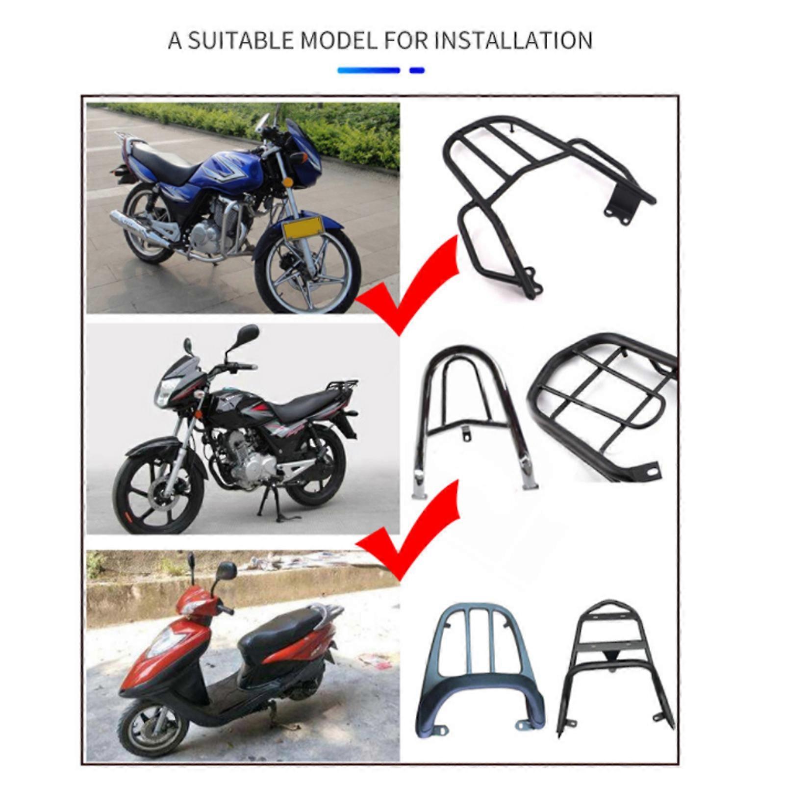 Motorcycle tail box non-aluminum box silver 45L + lining + backrest