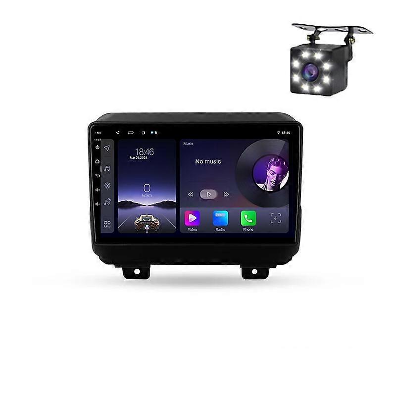 Android 14 Car Radio For Jeep Wrangler 4 JL 2018-2019 Multimedia Player Stereo