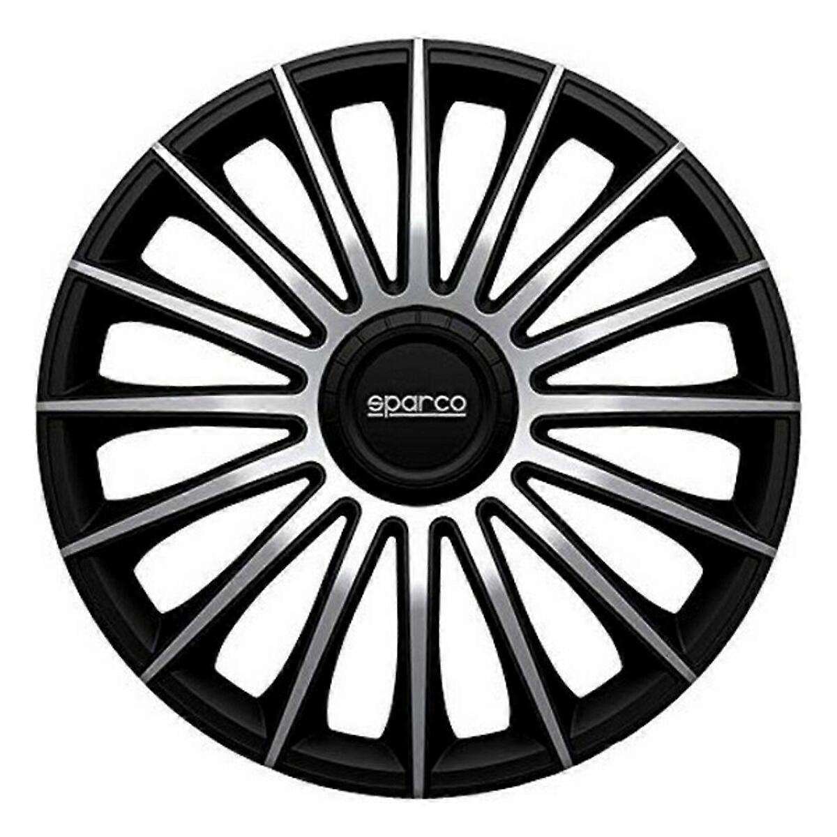 Hubcap Sparco Torino CS5 Black Silver 15" (4 uds)