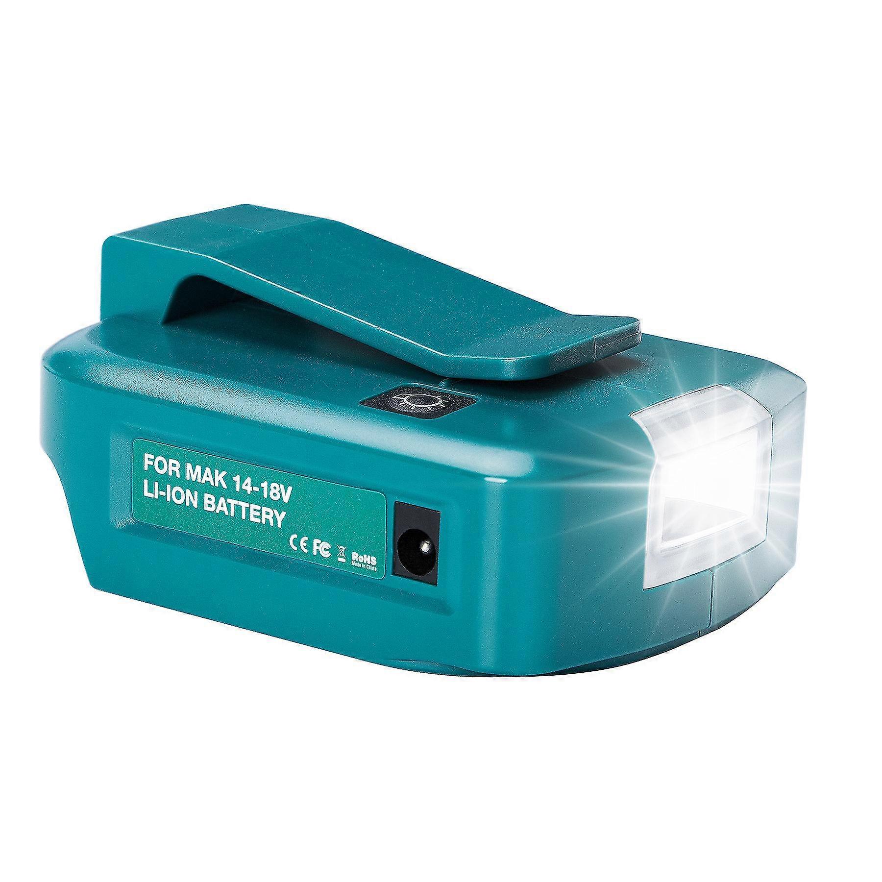 Adp05 Is Applicable To Makita Makita Lithium Battery Charger 14.4v /18v Dual Usb Converter With Led Light