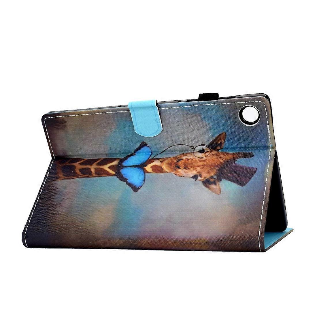 For Lenovo Tab M10 Plus Colored Pattern Leather Case