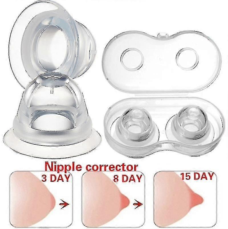 2pcs Nipple Correction Appliance For Pregnant Women And Girls Invisible Nipples Flat Suction Nipple Corrector