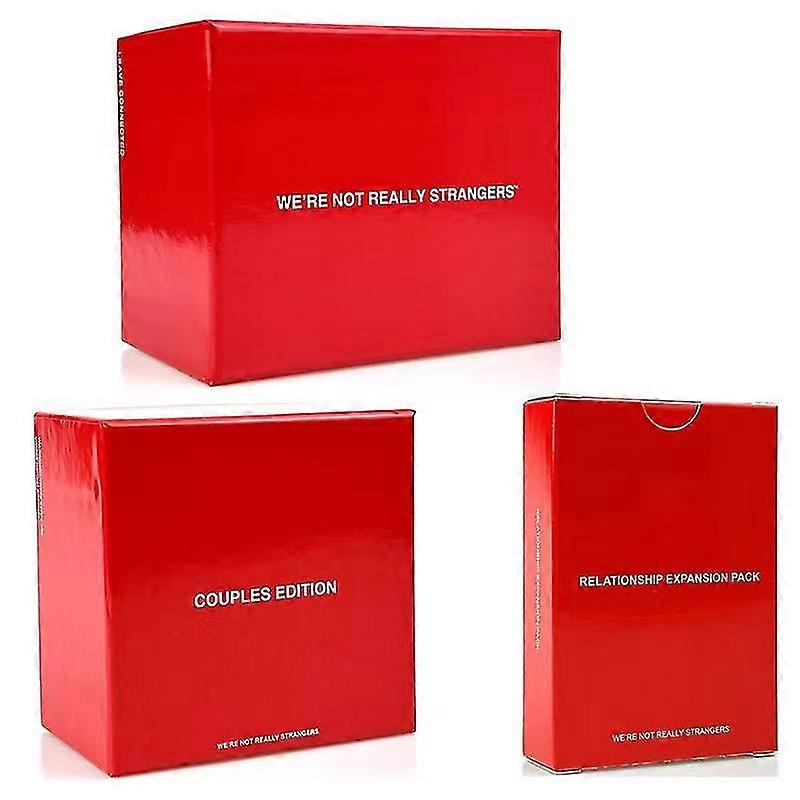 English Version We're Not Really Strangers Is Not A Stranger Game Couple Card Board Game 3 Versions