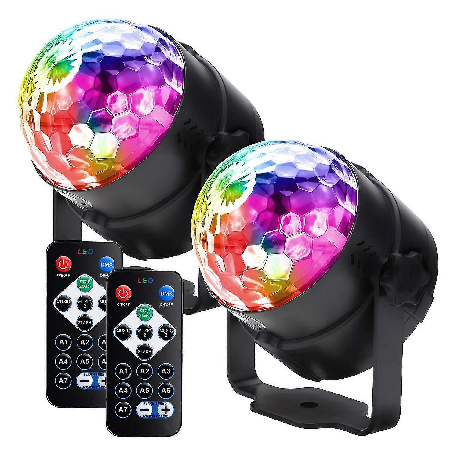 Boule disco portable à LED rotative à sept couleurs