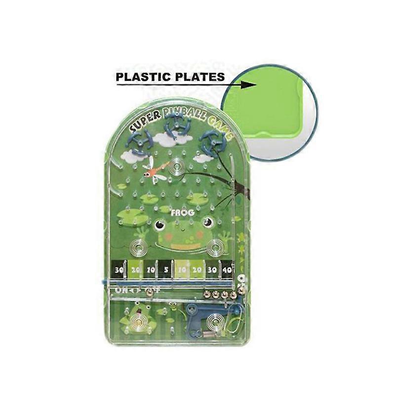 Mini Pinball Desktop Games Machine Cartoon Frog Kitten Children Gifts Educational Toy Labyrinth Beads Ejection Party Games